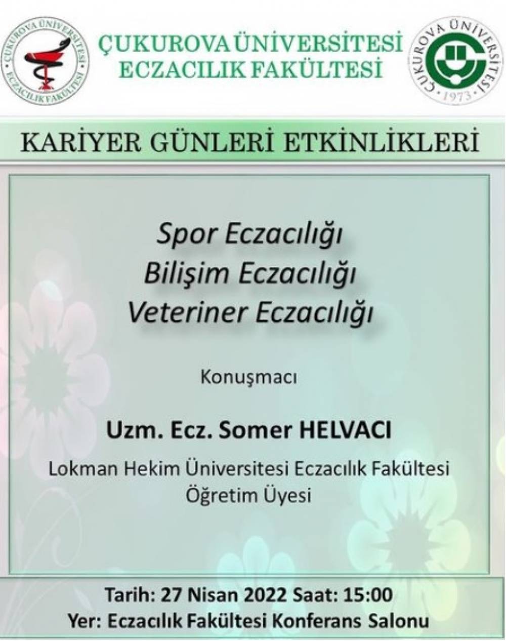 Spor, Bilişim ve Veteriner Eczacılığı  semineri