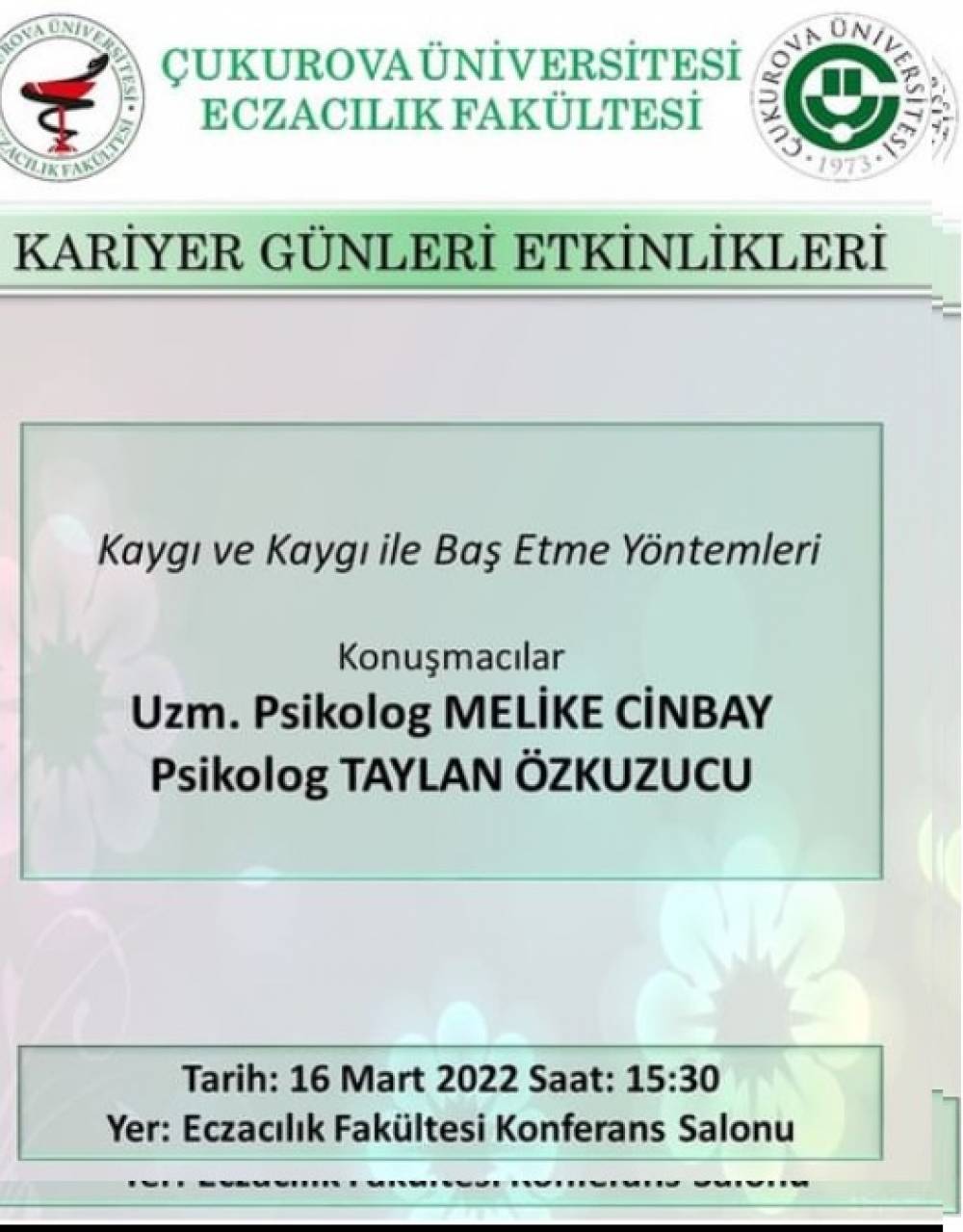 Kaygı ve Kaygıyla Baş Etme Yöntemleri başlıklı seminer 